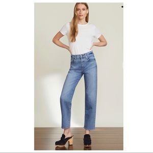 Veronica Beard Ryleigh Slim Straight Leg Jean, Amethyst Wash, Size 27 NWT